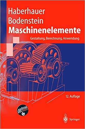 Maschinenelemente Gestaltung Berechnung Anwendung Springer Lehrbuch German Edition Haberhauer Horst Bodenstein Ferdinand 9783540003205 Amazon Com Books