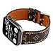 Lybauri 38mm 40mm Leather iWatch Band, ELegant Luxury Design Apple Watch Band for Series 4 Series 3 Series 2 Series 1