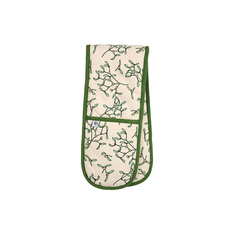 Dexam RHS Mistletoe Double Oven Gloves, Ivory