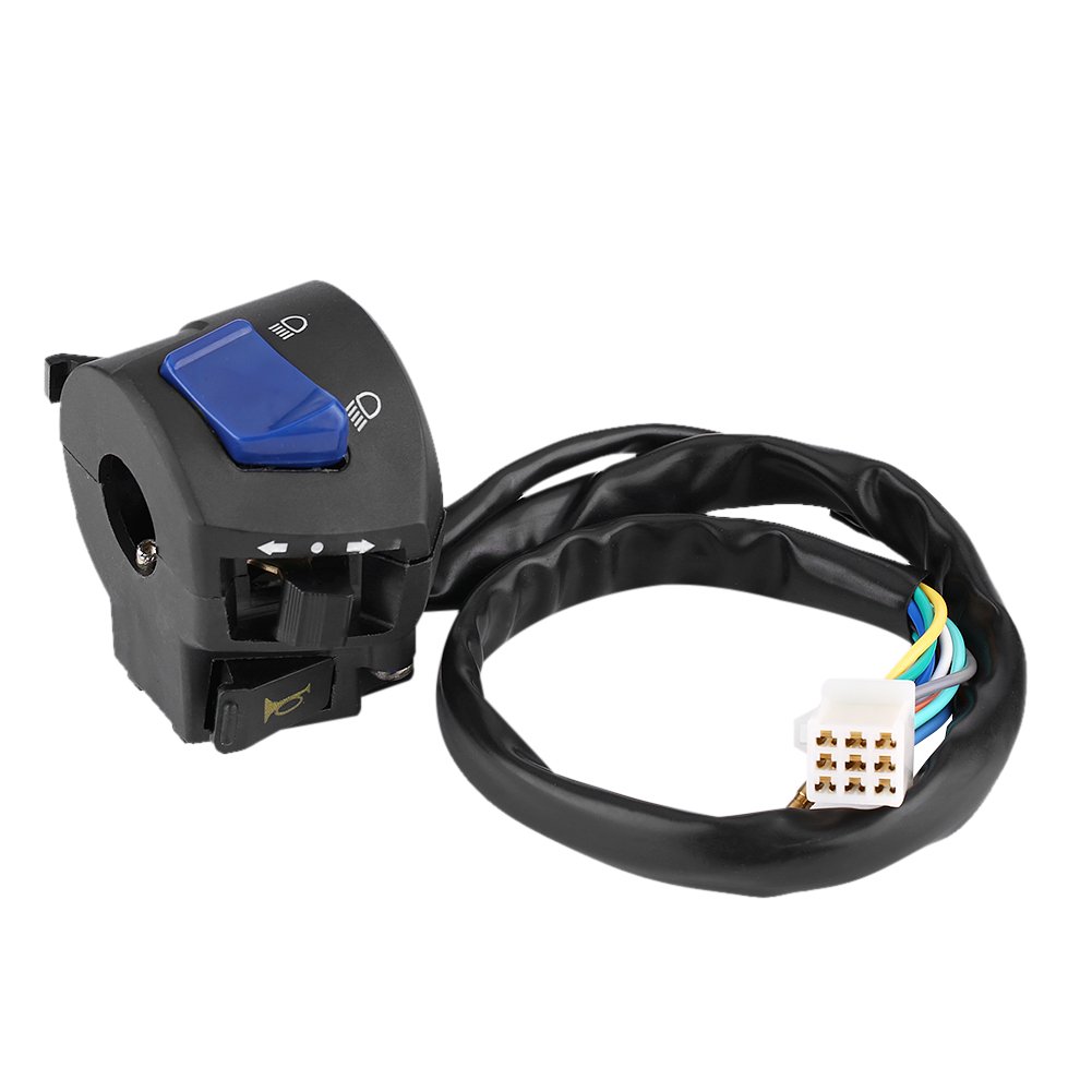 Interruttore Manubrio Moto Sinistro Universale - Controllo Frecce, Abbaglianti E Clacson Per Manubri 7/8" - Foto 2