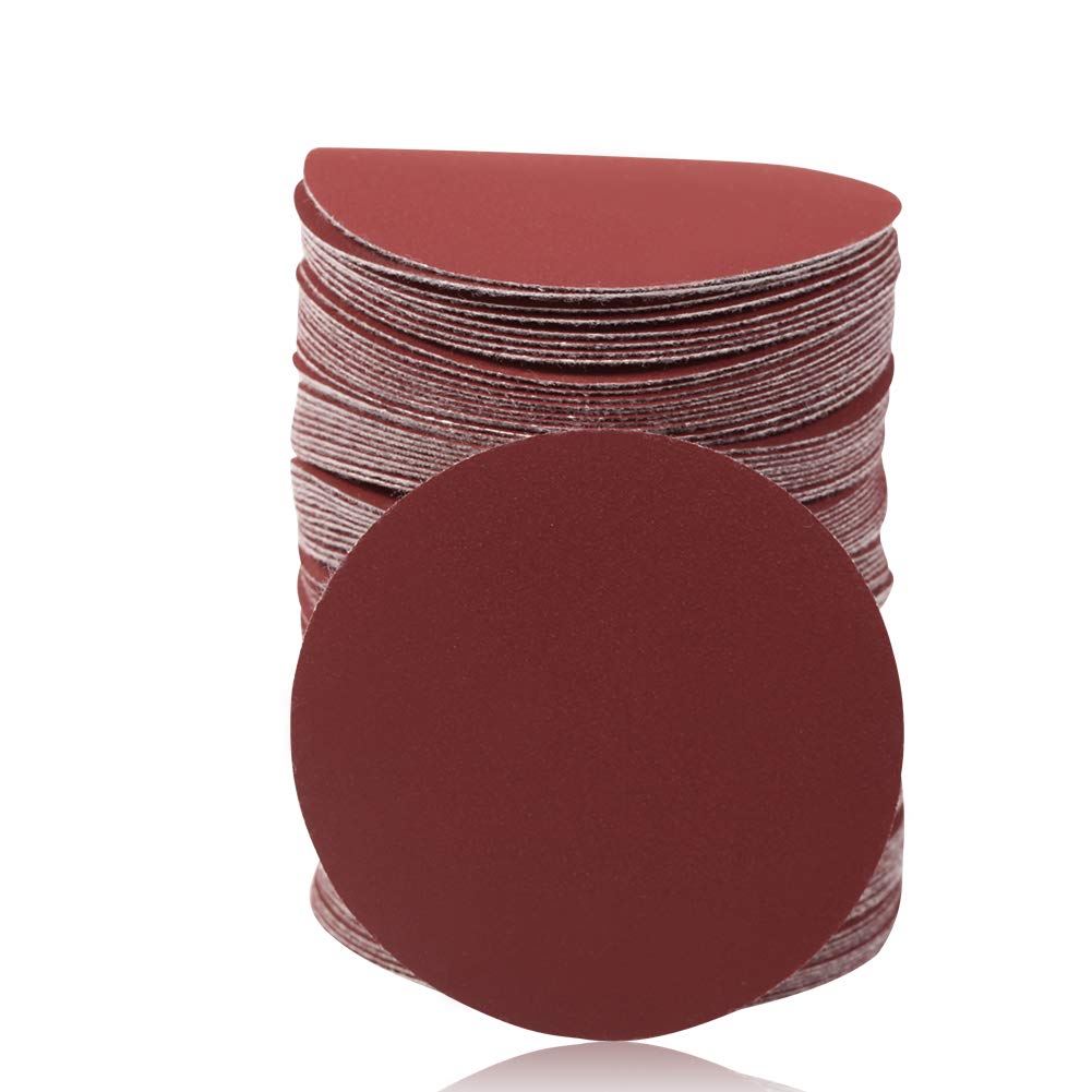 SPEEDWOX Sander Disc 100pc Sanding Hook and Loop Sandpaper 1000 Grit Sanding Discs 3 inch Sandpaper for Wood Drill Grinder Rotary Tools No Hole