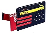 Patriotic Wallet For Men - Genuine Leather Men's Wallet - Minimalist Front Pocket Wallet
