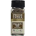 Pride of India – Sweet Holy Basil Leaf – Indian Tulsi Leaf Cut & Sifted – Gourmet Herb – Rich in Nutrients – Ocimum sanctum – GMO Free – Easy to Use – 0.4 oz. Small Dual Sifter Bottle
