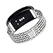 For Samsung Galaxy Gear Fit2 SM-R360, Oksale Luxury Stainless Steel Ball Bracelet Smart Watch Band Strap (Silver)