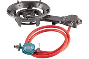 ALPINE CUISINE Portable Large Propane Gas Burner Stove Cooking Camping Outdoor W/Hose Quemador de Gas Propano