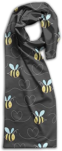 Cartoon Bee Oblong Warm Women Scarf Vibrant For Head Scarves Girl Shawls