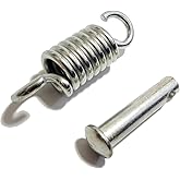 Hammock Chair Spring Pin Plug - Hammock Chair Ultimate Hanging Kit/Heavy Duty Hammock Spring Hook for Hanging Basket Chairs Hammock and Porch Swings