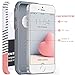 BENTOBEN Phone Case for iPhone SE/5S/5,Slim Shockproof Flexible TPU 2 in 1 Hybrid Hard Plastic Stripes Design Dual Layer Protective iPhone 5 5S SE Cases for Girl, Red/Gray