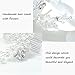 Unicra Silver Wedding Flower Hair Combs Bridal Wedding Hair Accessories for Brides and Bridesmaids
