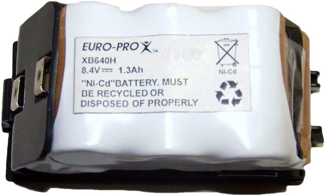 Euro-Pro 8.4V 1.3Ah (1300mA) Battery XB640H for Shark UV647 UV640 UV617 Cordless Vacuum Genuine