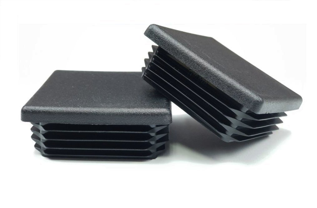 4 x 4 Inches Pack of 2 4 Square Tubing Plugs Furniture Decor Fencing lamp Post Finishing Inserts 7-11 Ga- for ID 3.64 to 3.76 Heavy Duty Impact Resistant Top CAP Flexible LDPE Ridges