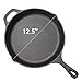 Pre-Seasoned Cast Iron Skillet – 12.5 Inch | Superb Heat Retention | Heavy Duty Nonstick Bakeware| Evenly Cooking | Nonstick Frying Pan | Rust Resistant | for Home Cooking & Commercial Kitchen