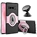 For S10 Plus Case - eSamcore Ring Holder Kickstand Cases + Dashboard Magnetic Phone Car Mount [Rose Gold]