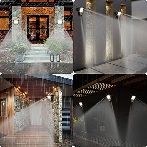 Motion Sensor Floodlight Outdoor, 20W Induction LED Lamp, IP65 Waterproof Spotlight, 6500K 1600LM LED Sensor Light,160W Bulb Equivalent Security Light with US 3-Plug(Daylight White) - Thumbnail 5