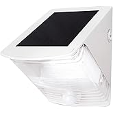 Maxsa 40234 Motion Activated Weatherproof Solar LED Wedge Light, White