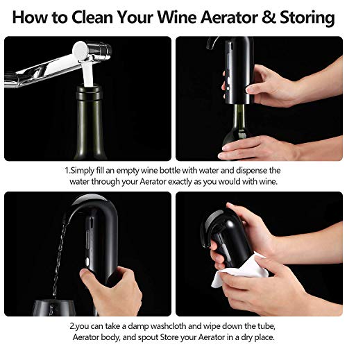 Electric Wine Aerator Pourer, Stopper MultiSmart Automatic Filter Wine Dispenser Premium