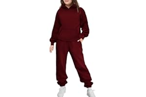 Arshinet Girls 2 Piece Outfits Hoodie Sweatsuit Sets Oversized Sweatshirt and Baggy Fall Fashion Sweatpant with Pockets