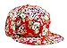 Floral Flower Snapback Adjustable Fitted Men's Women's Hip-Hop Cap Hat Headwear
