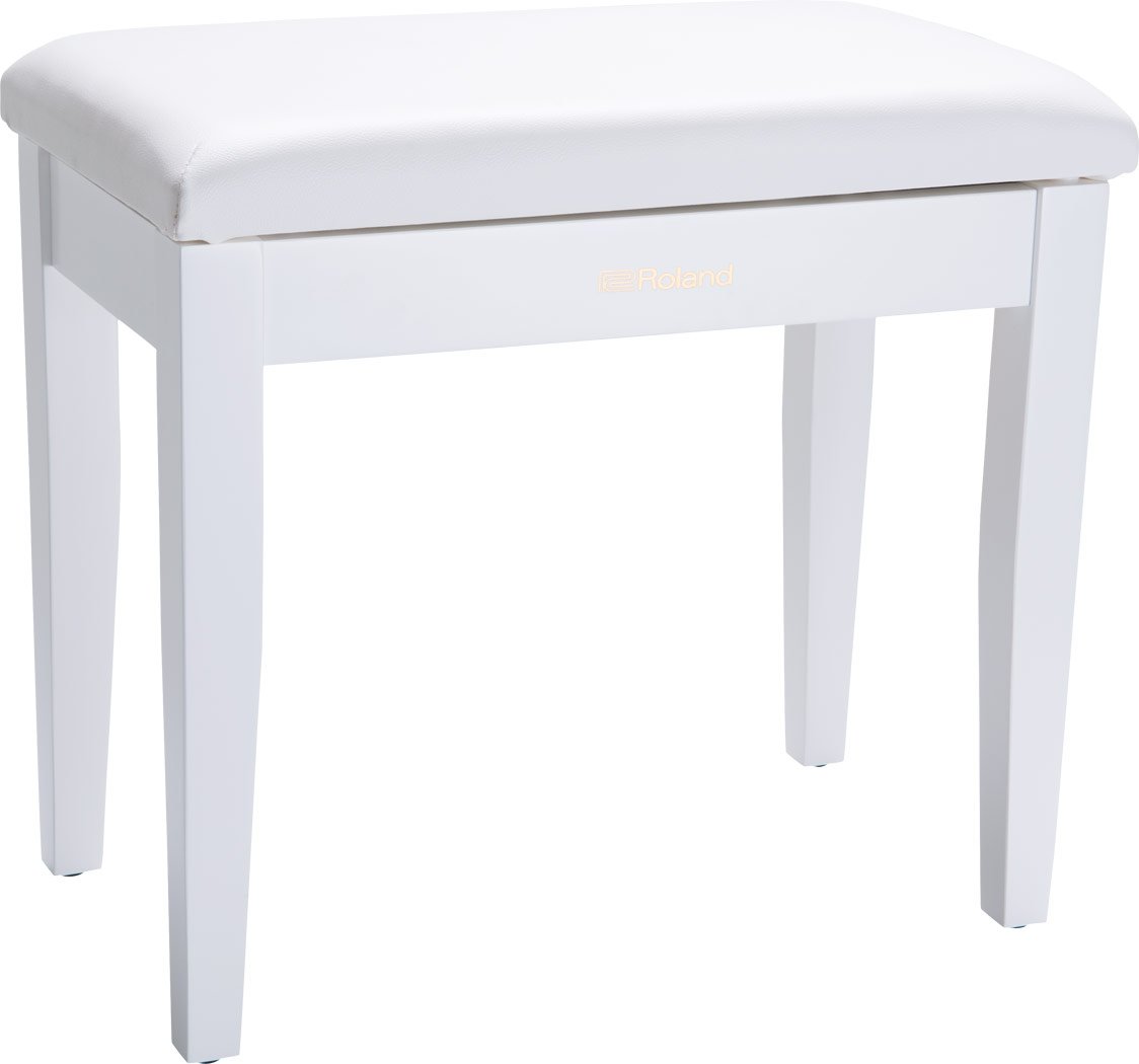 ROLAND RPB-100WH Piano Bench with Storage Compartment, White