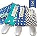 Pacifier Clip Boy, Girl (3 Pack) Ziggy Baby 2-Sided Design Pacifier Holder
