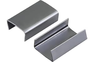 NVOYAJUAN Open (Snap-On) Seals for 5/8" Width Steel Strapping Metal Clips for Packaging Banding Strong and Safe(1000pcs)