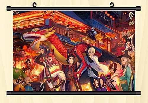 Amazon Co Jp タペストリー 陰陽師 安倍晴明 神楽 源博雅 八百比丘尼 妖刀姫 蛍草 同人 装飾 壁掛け 部屋飾りポスター 掛ける絵 巻物 軸物 アニメ おしゃれ 萌え 90cmx60cm ホビー 通販