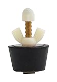 Rubber Plug with Valve for 1-1/2 Inch Pipe, with