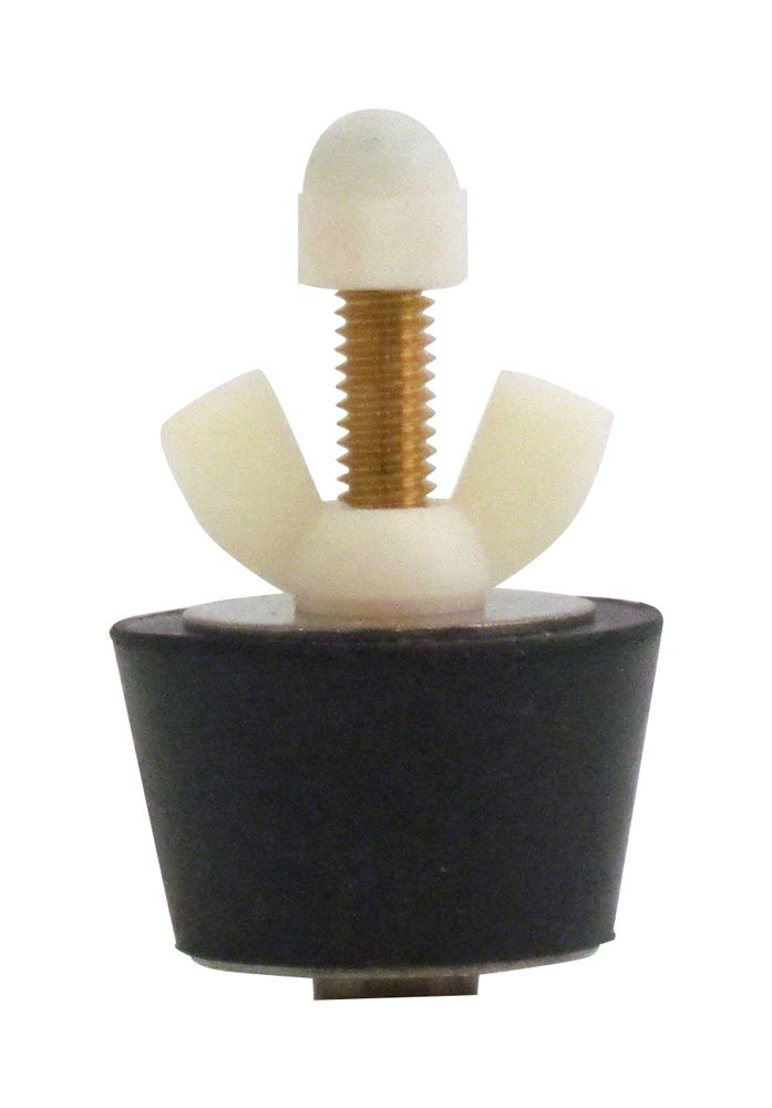 Rubber Plug with Valve for 1-1/2 Inch Pipe, with