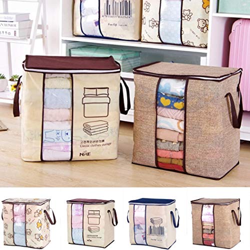 Blueis Non-woven Portable Storage Bag Pillow Duvet Cover Clothing Organizer Bag Packing Organizers - Thumbnail 6