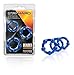 Soft Stretchy Beaded Cockrings - Male Enhancement Cock Rings - Pack of 3 - Sex Toy for Men (Blue)