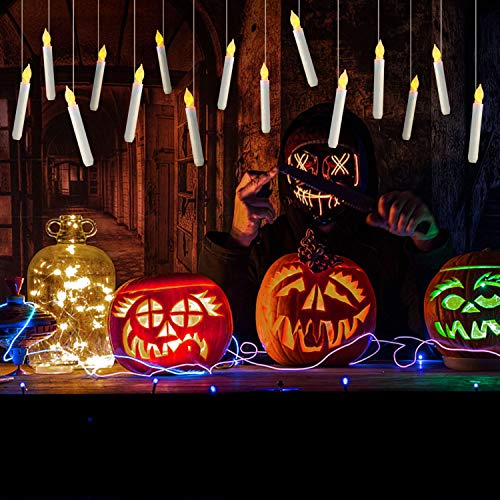 Homemory 12PCS LED Flameless Taper Candles, Dia 0.79" x 6.5" Candles