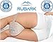 Rubark Orthopedic Knee Pillow for Side Sleepers - Back, Hip, Sciatica, Ankle, Joint, Knee Pain Relief - Memory Foam Wedge Contour Pillow with Adjustable Strap (Bonus Cover, Sleeping Mask, Ear Plugs)