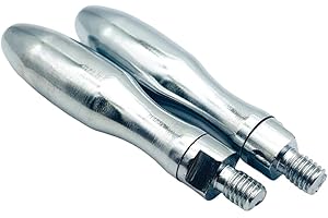 Ball End 3/8" x16 Male Thread Chrome Milling Machine Handwheel Revolving Handle Grip