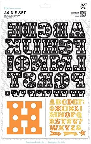 Docrafts Xcut Marquee Alphabet 34-Piece A4 Die Set With Shim XCU 503276