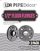Pipe Decor 1/2 in. FPT 1/2 in. Dia. x 1-1/4 in. L Black Malleable Iron Floor Flange