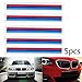 Areyourshop 5pcs Front Grille Grill Vinyl Strip Sticker Decal for BMW M3 M5 E46 E60 E90 E92