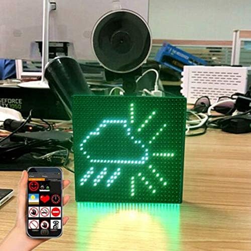 Controlled Emoji Car LED Display Screen，LED Display Screen，LED Strip Lights ，Picture Lights & Mini Accent Spotlights ，Controlled Emoji Car LED Display Screen Adjustable Bluetooth App for iOS Android