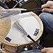 Augshy 3 Pairs 5A Hard Maple Wood Drum Sticks & 1 Pair Retractable Drum Wire Brushes with Storage Bag - Jazz, Folk, Rock Band Drummers & Beginners
