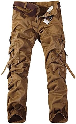 Men's Cotton Casual Military Army Cargo Camo Combat Work Pants