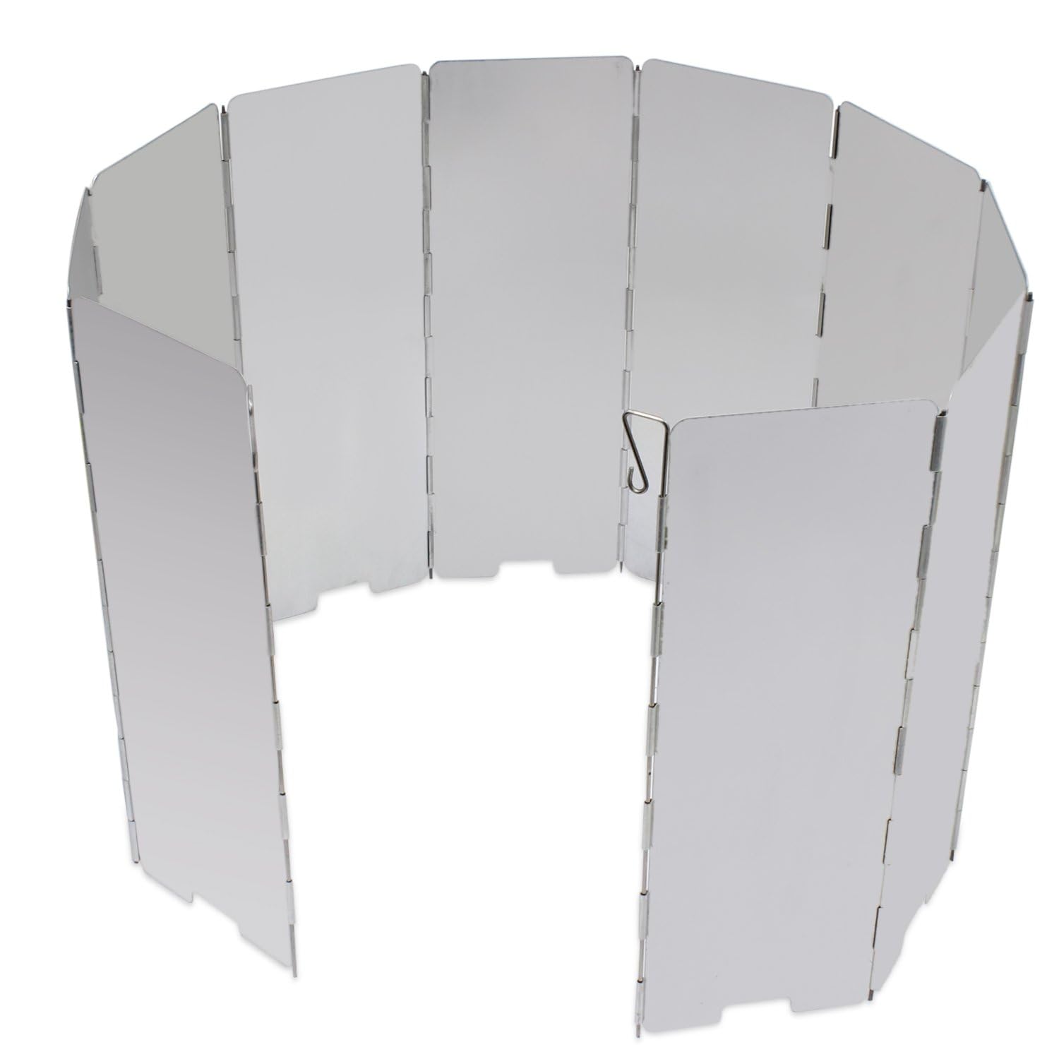 KEESIN Outdoor Camping Stove Windshield 10 Plates Foldable Aluminum Cooker Windscreen for Picnic