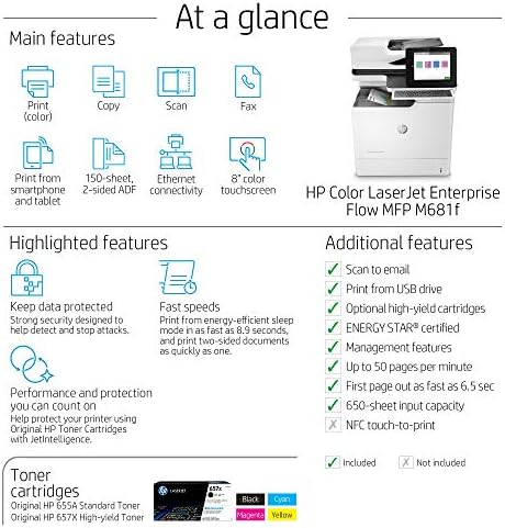 hp colour laserjet enterprise flow m681f