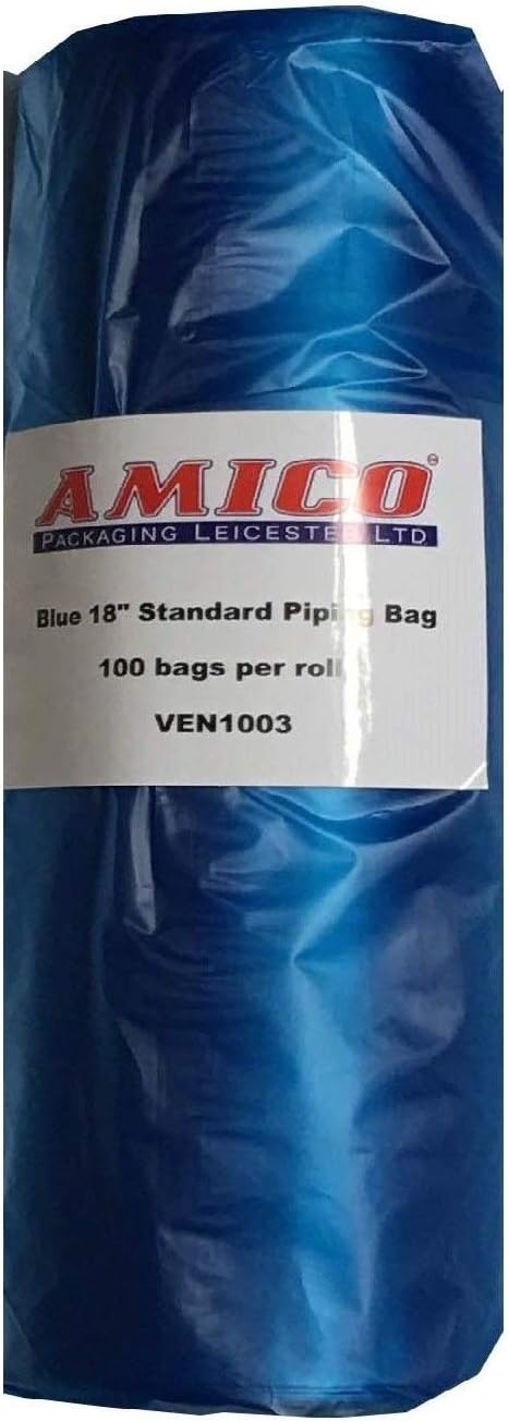 Tezraftaar® Disposable Blue Savoy Piping Icing Food Mash Bags 18" / 21" (20, 18)