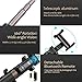 ONEISALL Selfie Stick Tripod, Mini Foldable Extendable 360° Rotation Bluetooth Selfie Stick with Remote Control and Tripod Stand Compatible with iPhone x 8 7 Android Samsung Galaxy S7 S8 (Black)