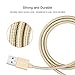 iPhone Charger Cable, Quntis 3Pack (3ft 6ft 10ft) Braided Charging and Syncing USB Lightning Charger Cord Certified for iPhone 7 7 Plus 6S 6 Plus 6S 6 SE 5S 5C 5 iPad Air Mini iPod Nano 7 (Gold)