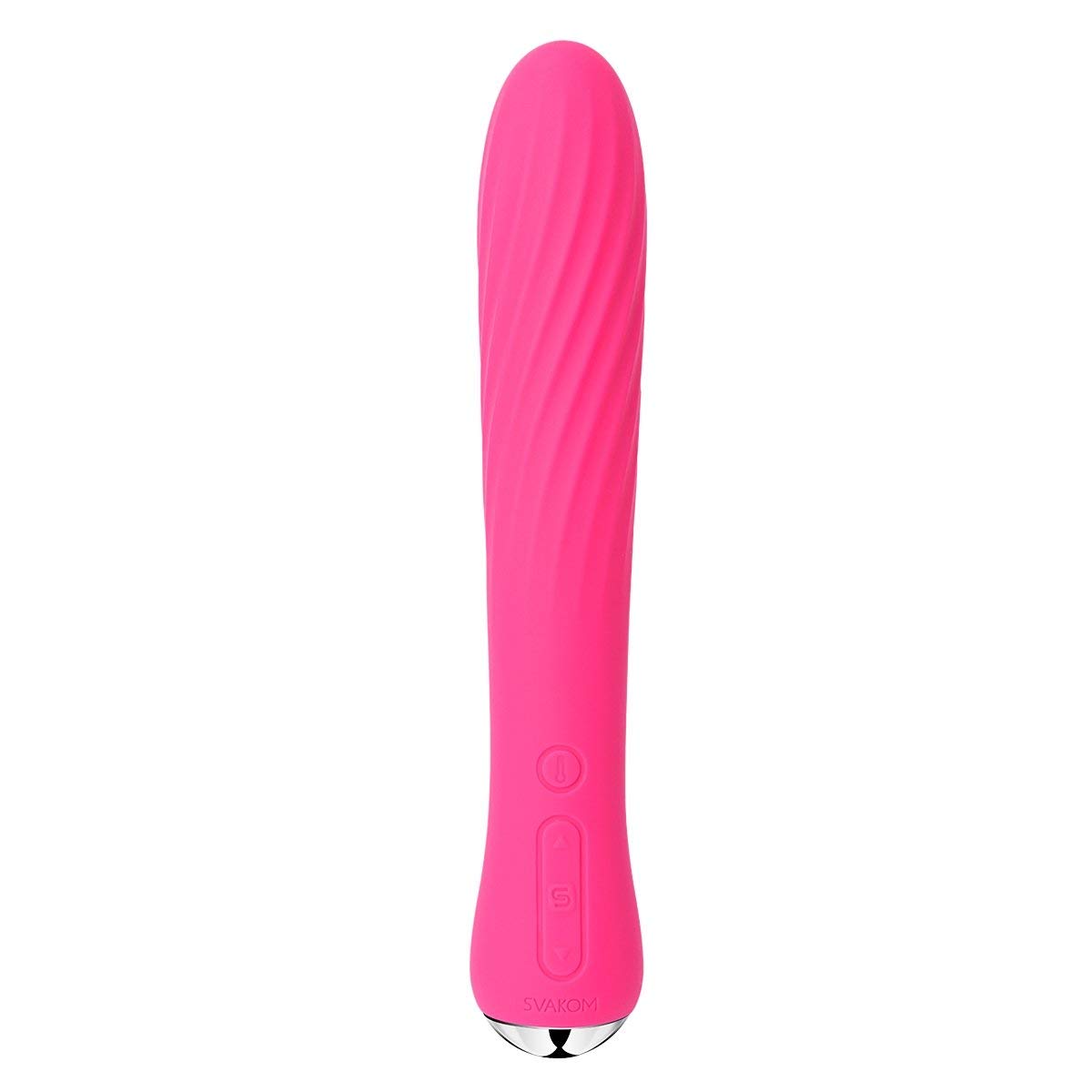 Svakom Anya Powerful Warming Vibrator Rechargeable Silicone Waterproof, Plum Red, 3180570