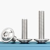 Drenky M4 x 10mm Stainless Steel Hex Socket Flanged Button Screws (50) view 4