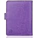 GDTK Leather Passport Holder Cover Case RFID Blocking Travel Wallet (Purple)