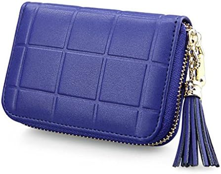 ALALEI Women's Mini Wallet Geniune Leather Wallet Coin Card Purse Short Wallet Card Holder (Blue) …