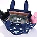 Small Lunch Bag Box Tote Handbag with Water Bottle Holder for Women Mom Snack Bag(Flower Print)