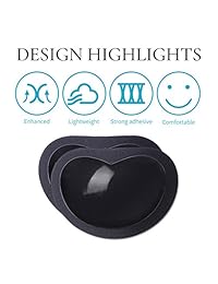 Insertos de sujetador de silicona sin tirantes para mujeres almohadillas invisibles para el pecho [2019 NUEVO]